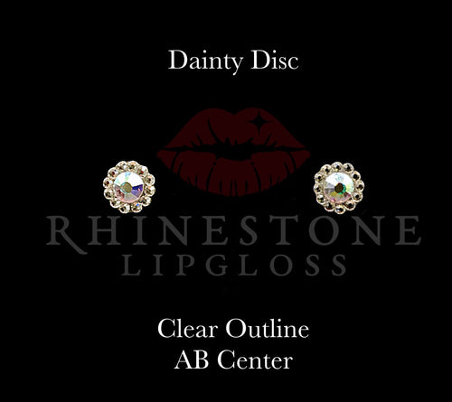 Dainty Disc - Clear Center, AB Outline
