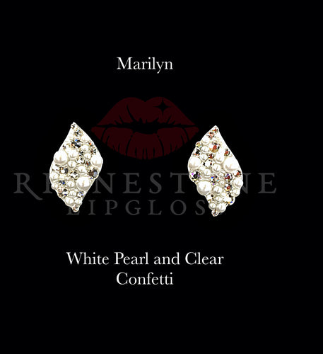 Marilyn Confetti - White Pearl and Clear