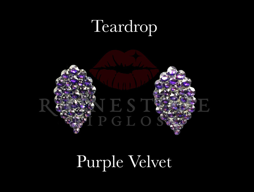 Teardrop Purple Velvet