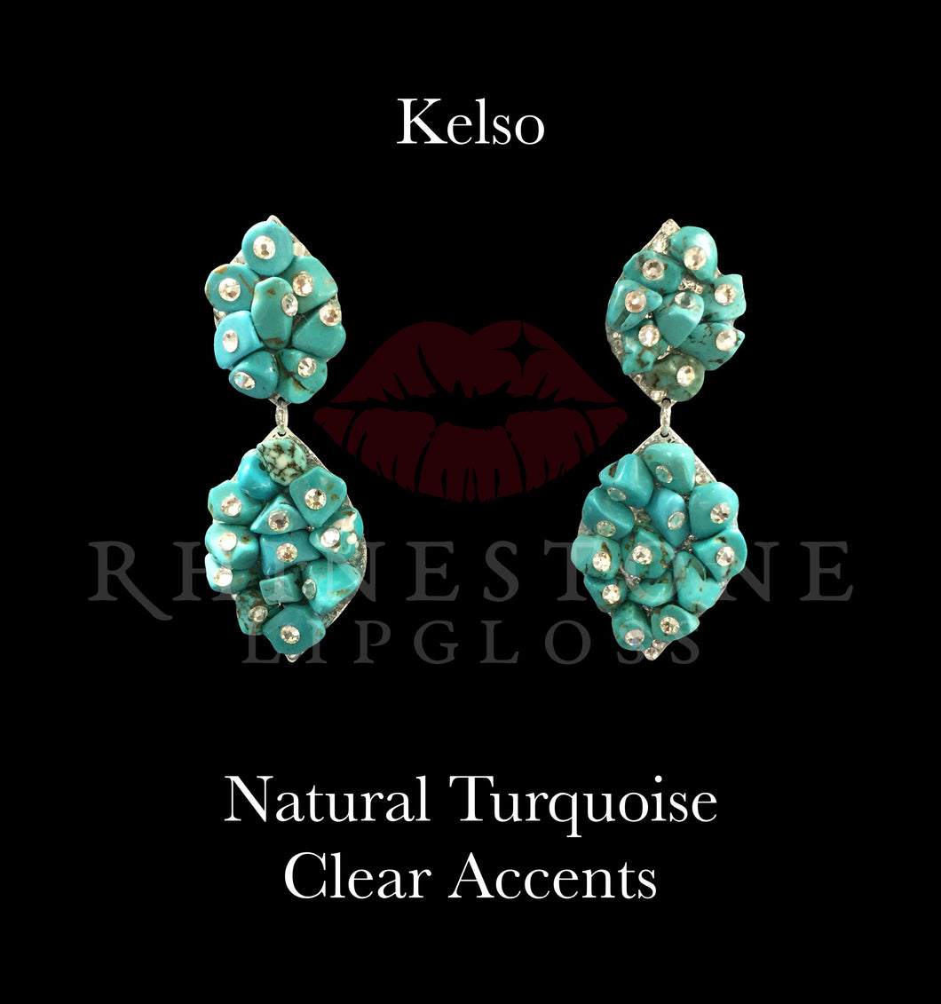 Kelso Natural Turquoise with Clear Accents