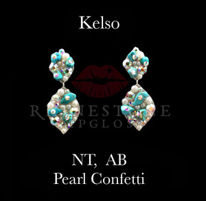 Kelso Confetti Natural Turquoise, White Pearl, AB