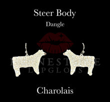 Steer Body - Charolais Earrings