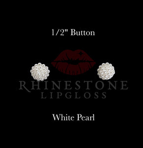 1/2" Button White Pearl