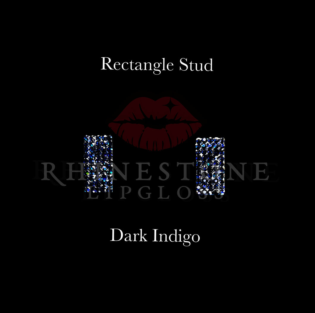 Rectangle Stud Dark Indigo