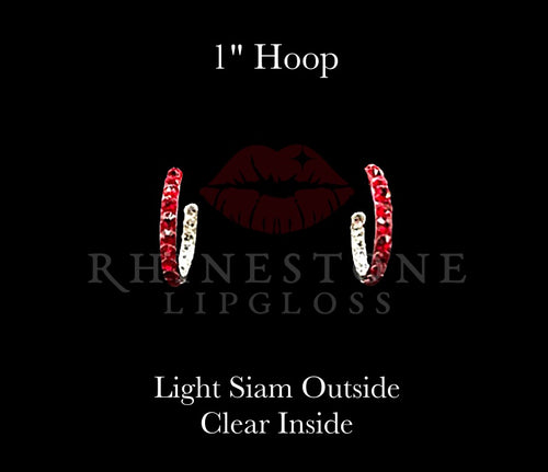 Hoops Light Siam Outside, Clear Inside