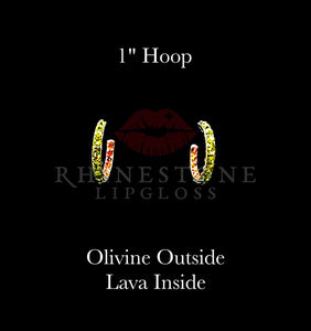 Hoops 1" - Olivine Outside, Lava Fill