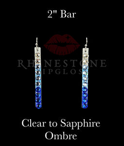 Bar 2" Ombre - Clear to Sapphire