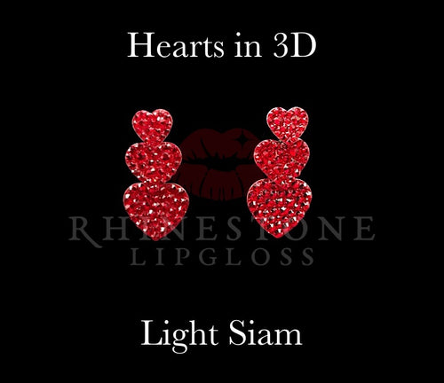 Hearts in 3-D - Light Siam