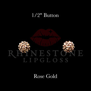 1/2" Button Rose Gold