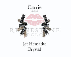 Carrie (Abstract) Exclusive - Jet Hematite and Clear