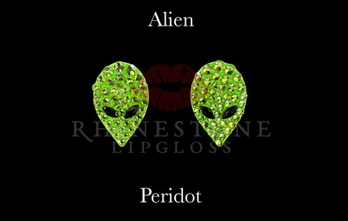 Alien Peridot Green with Jet Marquis Eyes