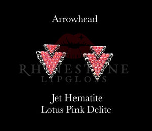 Arrowhead Dual Color Jet Hematite, Lotus Pink Delite