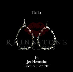 Bella Confetti Jet and Jet Hematite Texture