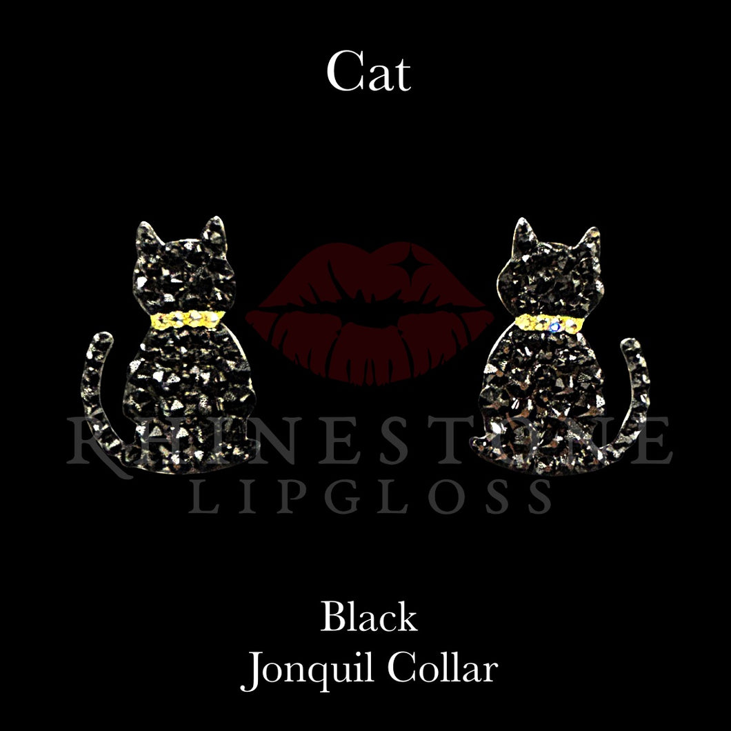 Cat - Black with Jonquil Collar
