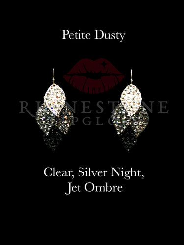 Petite Dusty Ombre' Clear to Jet