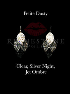 Petite Dusty Ombre' Clear to Jet