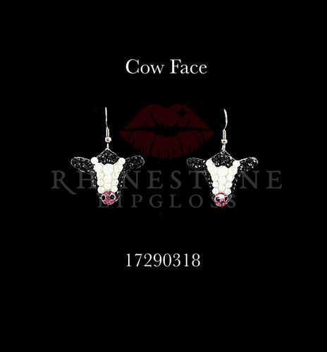 Cow Face - Black and White