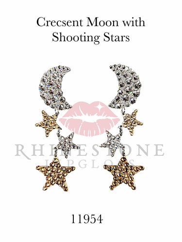 Crescent Moon with Shooting Stars - Exclusive 11954