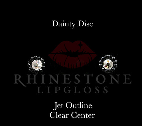Dainty Disc - Clear Center, Jet Outline
