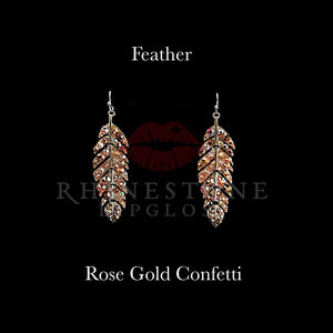 Feather Rose Gold Confetti 8977