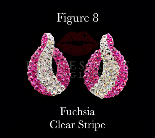 Figure 8 - Fuchsia with Clear Stripe