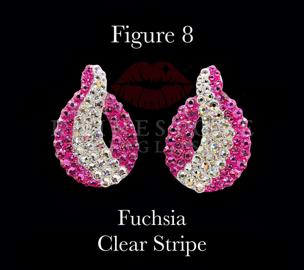 Figure 8 - Fuchsia with Clear Stripe