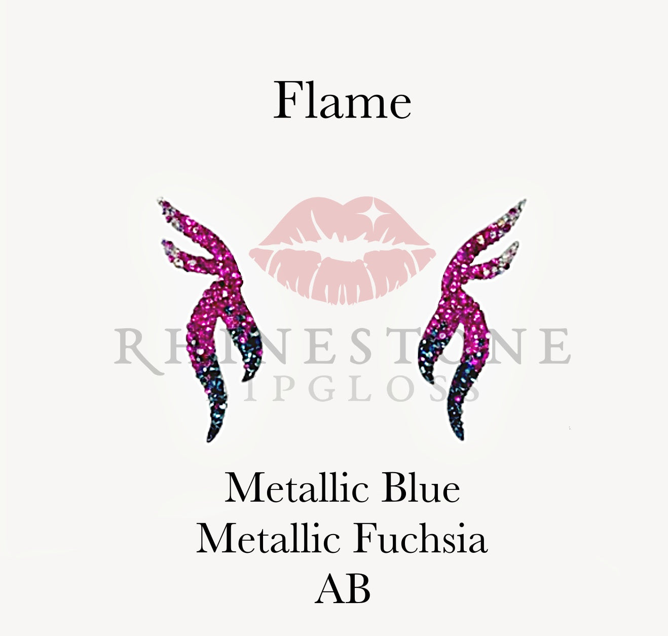 Flame Exclusive Metallic Fuchsia, Metallic Blue, AB