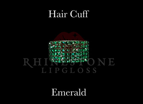 Hair Cuff for Ponytail - Emerald