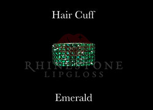 Hair Cuff for Ponytail - Emerald