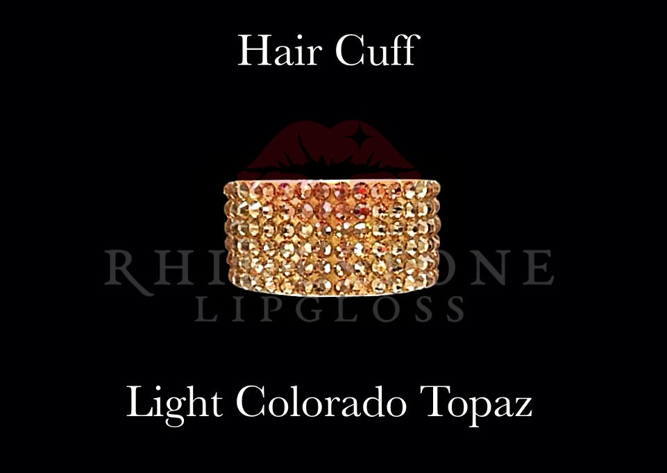 Hair Cuff for Ponytail - Light Colorado Topaz