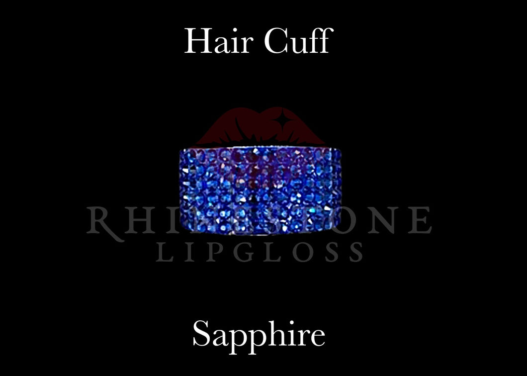 Hair Cuff for Ponytail - Sapphire