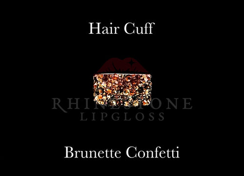 Hair Cuff for Ponytail - Brunette Confetti