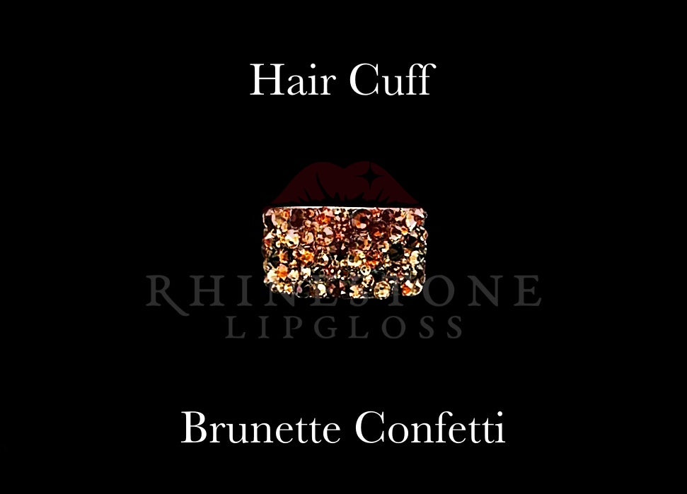 Hair Cuff for Ponytail - Brunette Confetti