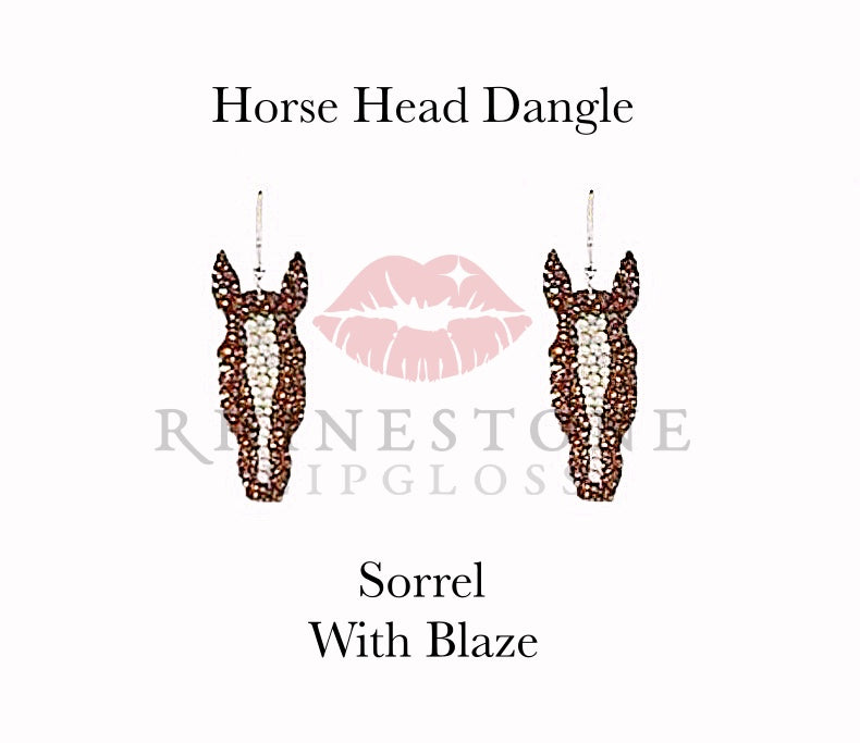 Horse Head Exclusive - Sorrel with Blaze Earrings