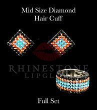 Hair Cuff for Ponytail - Jet, Lava, Soft Turquoise