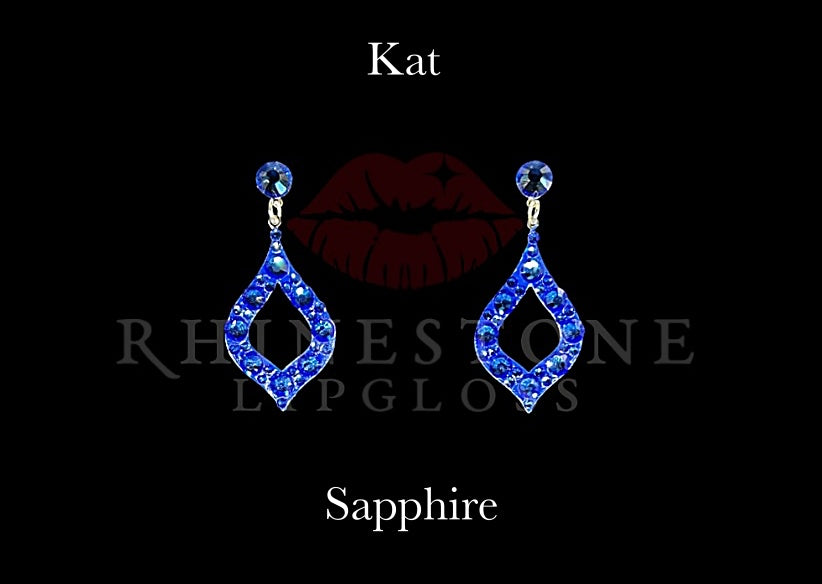 Kat Dangle Post Top - Sapphire