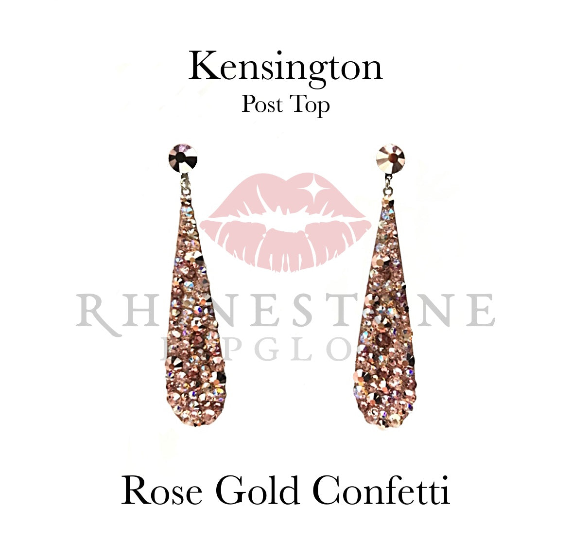 Kensington Post Top Confetti in Rose Gold