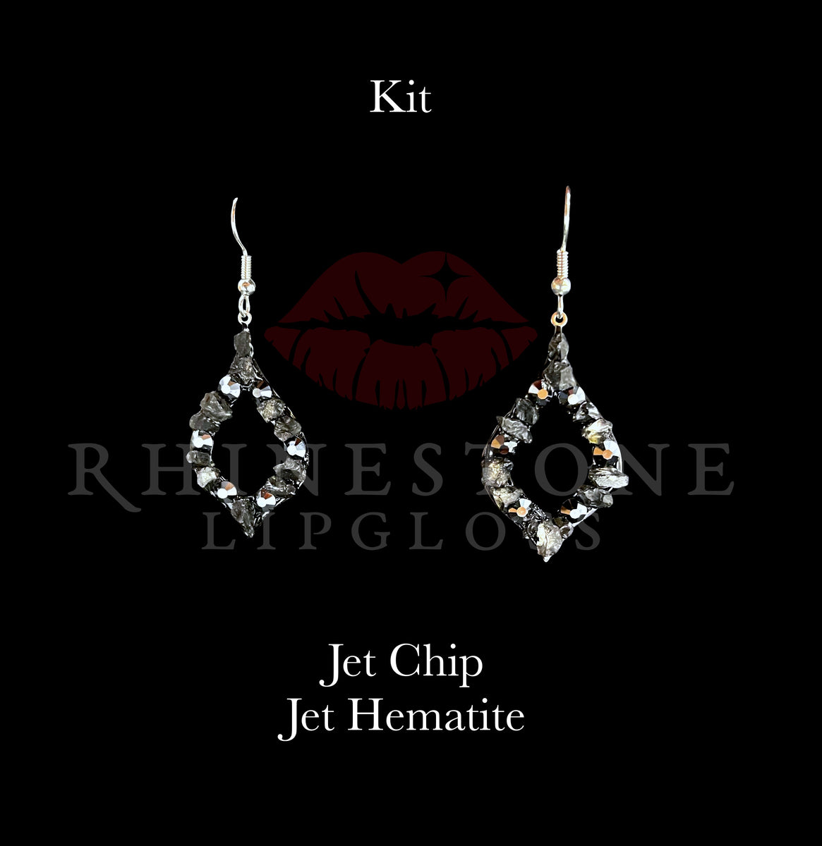 Kit Confetti Jet Chip and Jet Hematite – Rhinestone Lipgloss