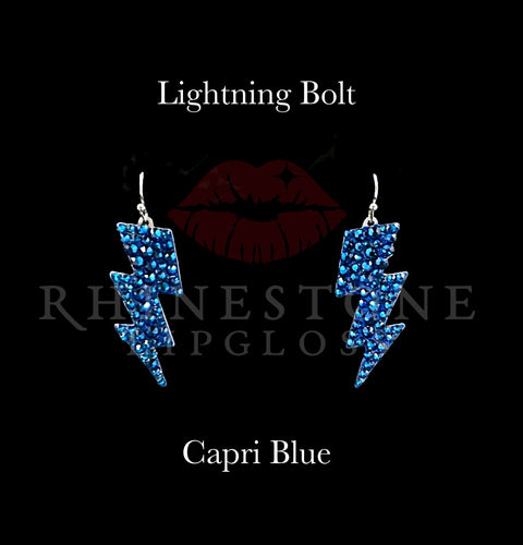 Lightning Bolts - Capri Blue