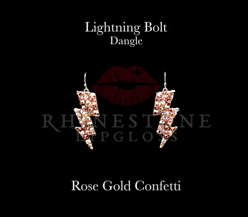 Lightning Bolts Confetti - Rose Gold