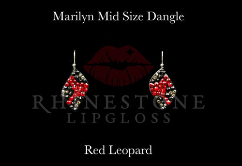 Marilyn Mid Size Dangle Red Leopard