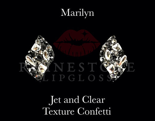 Marilyn Confetti - Jet and Clear Texture