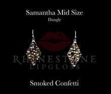 Samantha Mid Size Smoked Confetti Earrings