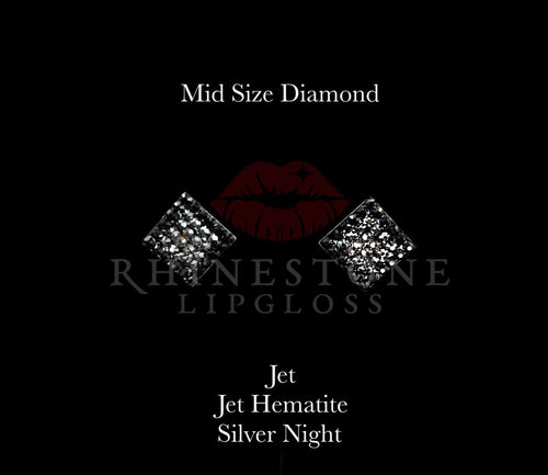 Diamond 3-Color Mid Size - Jet, Jet Hematite, Silver Night