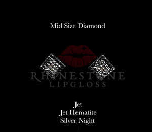 Diamond 3-Color Mid Size - Jet, Jet Hematite, Silver Night