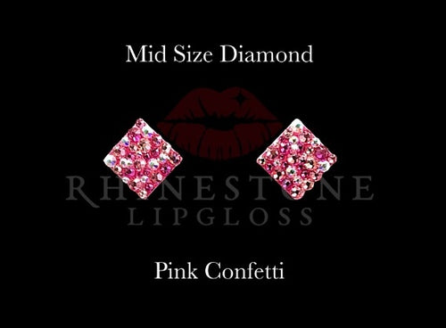 Diamond Mid Sized Confetti - Pink Confetti