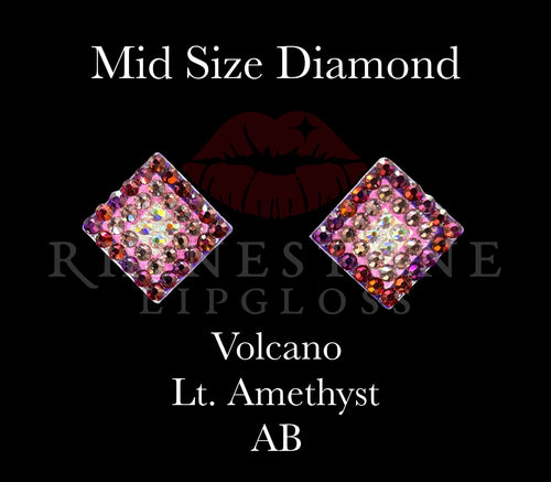 Diamond 3-Color Mid Size Volcano, Lt. Amethyst, AB