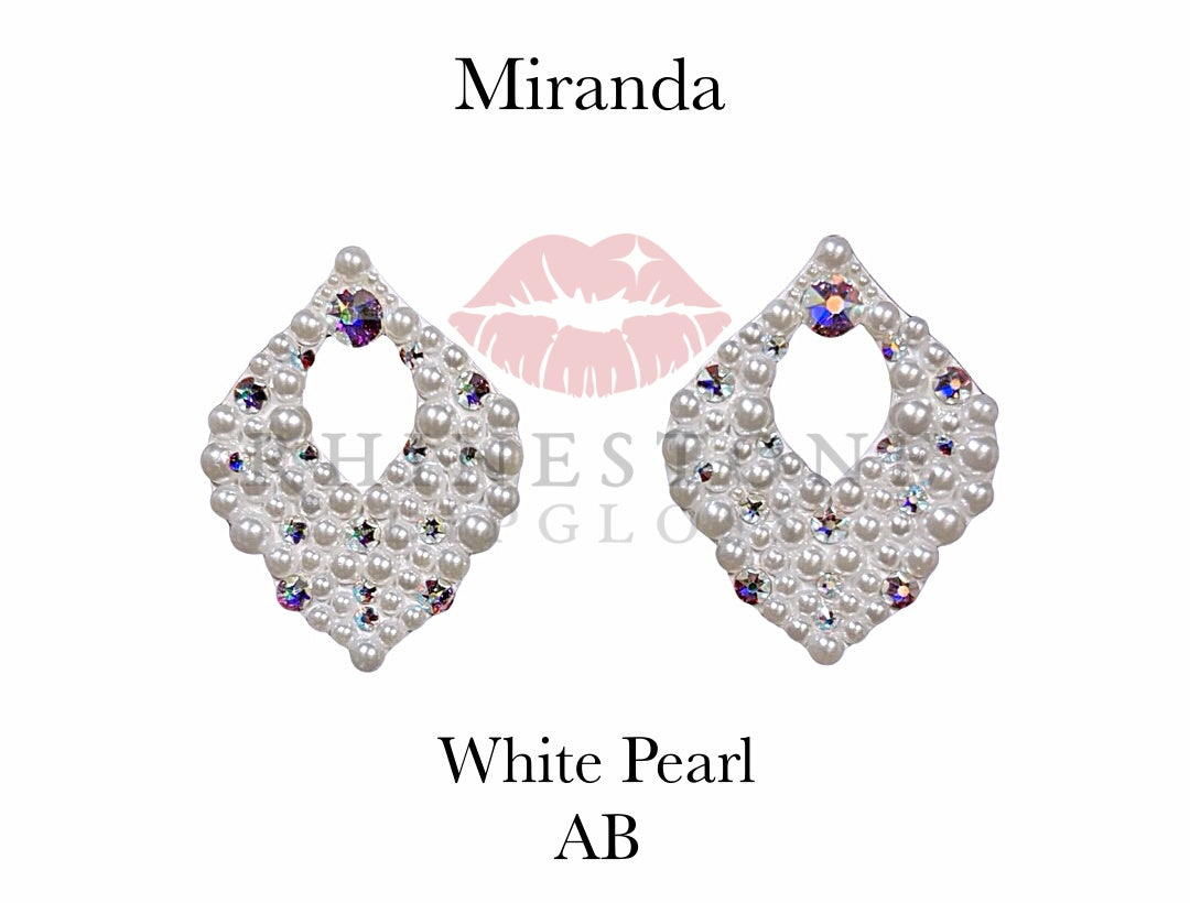 Miranda Exclusive Earrings White Pearl, AB