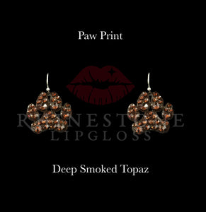 Paw Print Deep Smoked Topaz