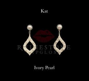 Kat Dangle Post Top Ivory Pearl